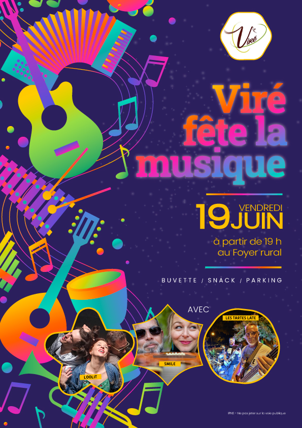 Affiche Viré fête la musique le 19 juin