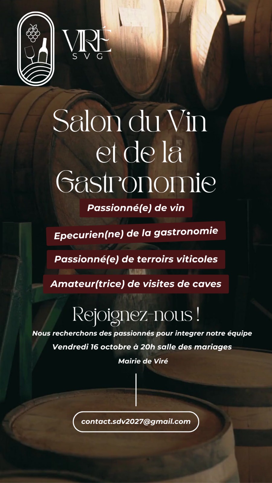 Affiche réunion SDVV 16/10/2026
